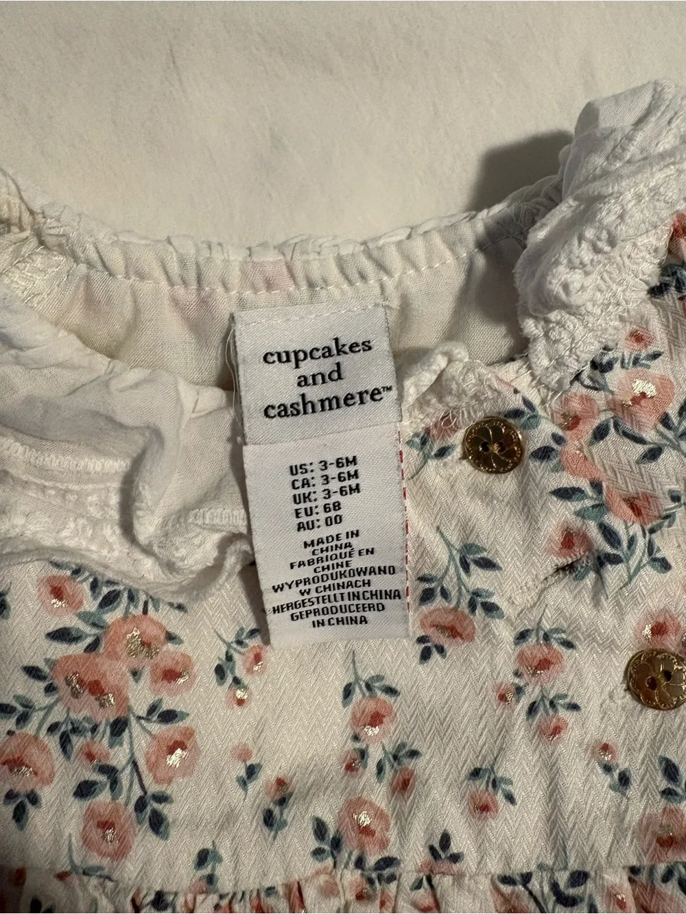 cupcakes & cashmere cream dress